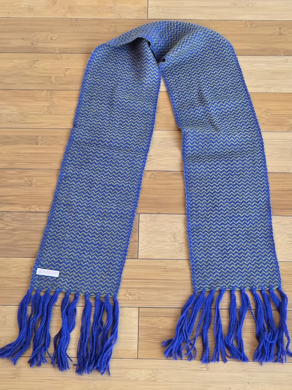 LISBETH MULCAHY Ireland Unisex Handwoven Alpaca Scarf Muffler Burple NWOT